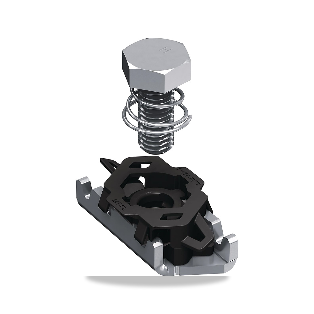 أقفال وسلاسل وخزائن أمنية هيلتي (Hilti) موديل MT-FL Fast-Lock channel nut with bolt