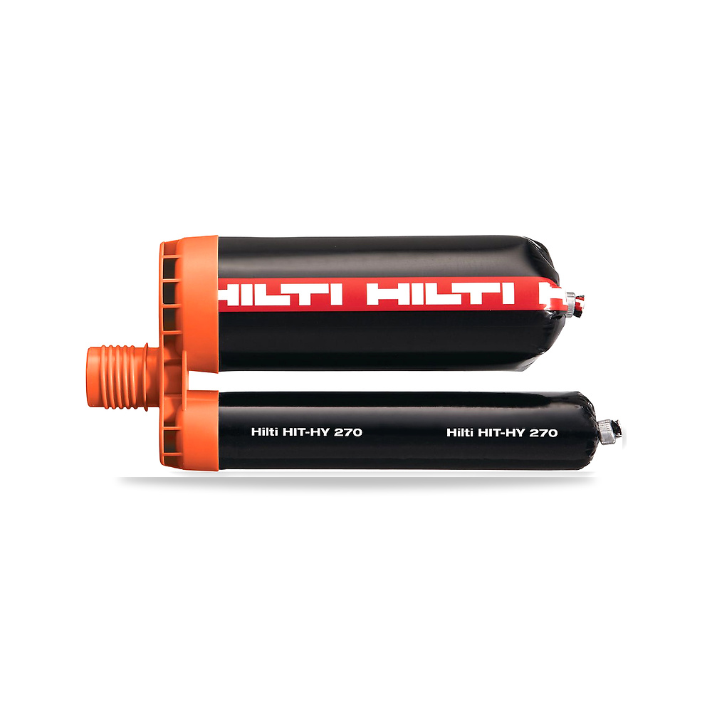 مسمار وخابور تثبيت إنشائي وميكانيكي للخرسانة هيلتي (Hilti) موديل HIT-HY 270 (Adhesive anchor)