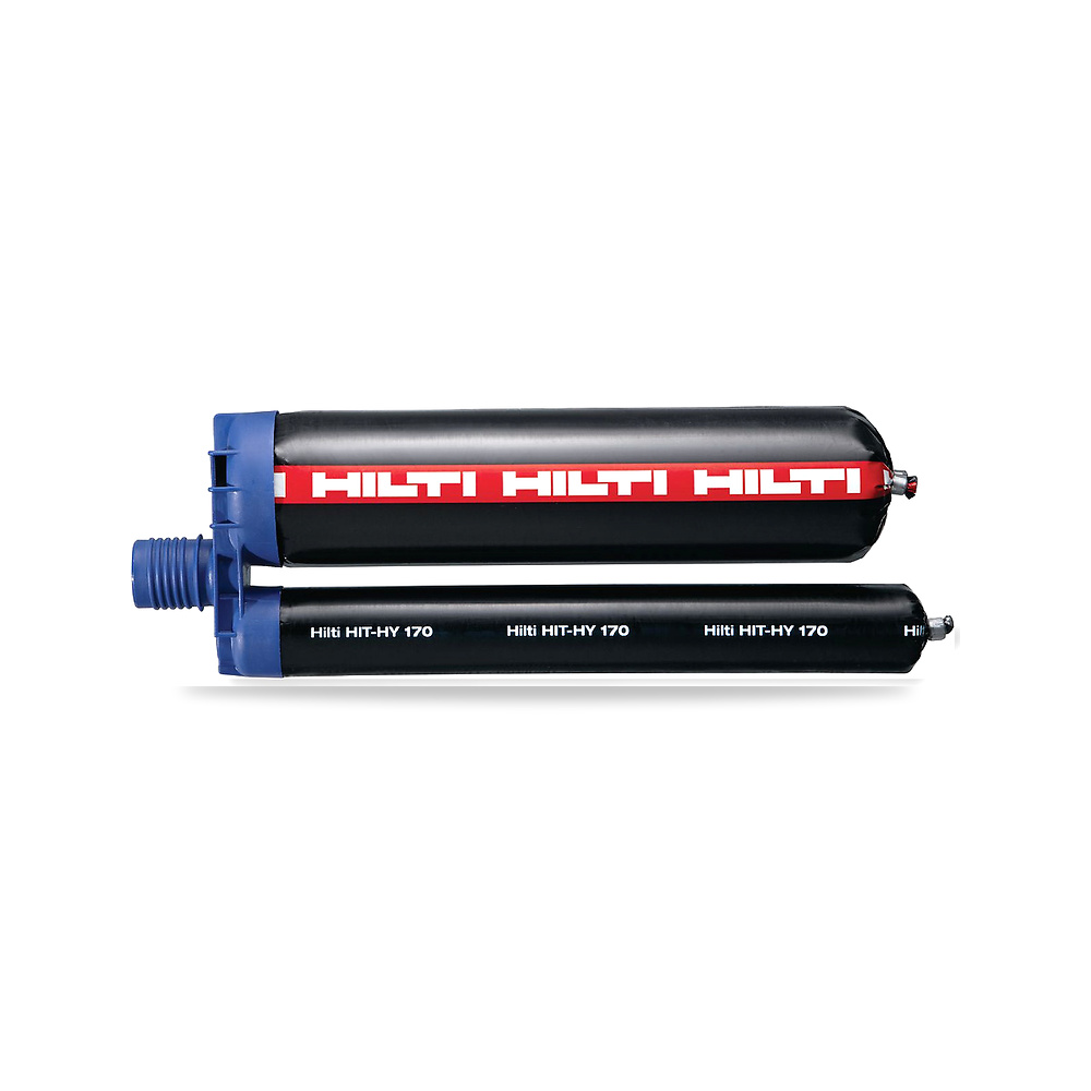 مسمار وخابور تثبيت إنشائي وميكانيكي للخرسانة هيلتي (Hilti) موديل HIT-HY 170 (Adhesive anchor)