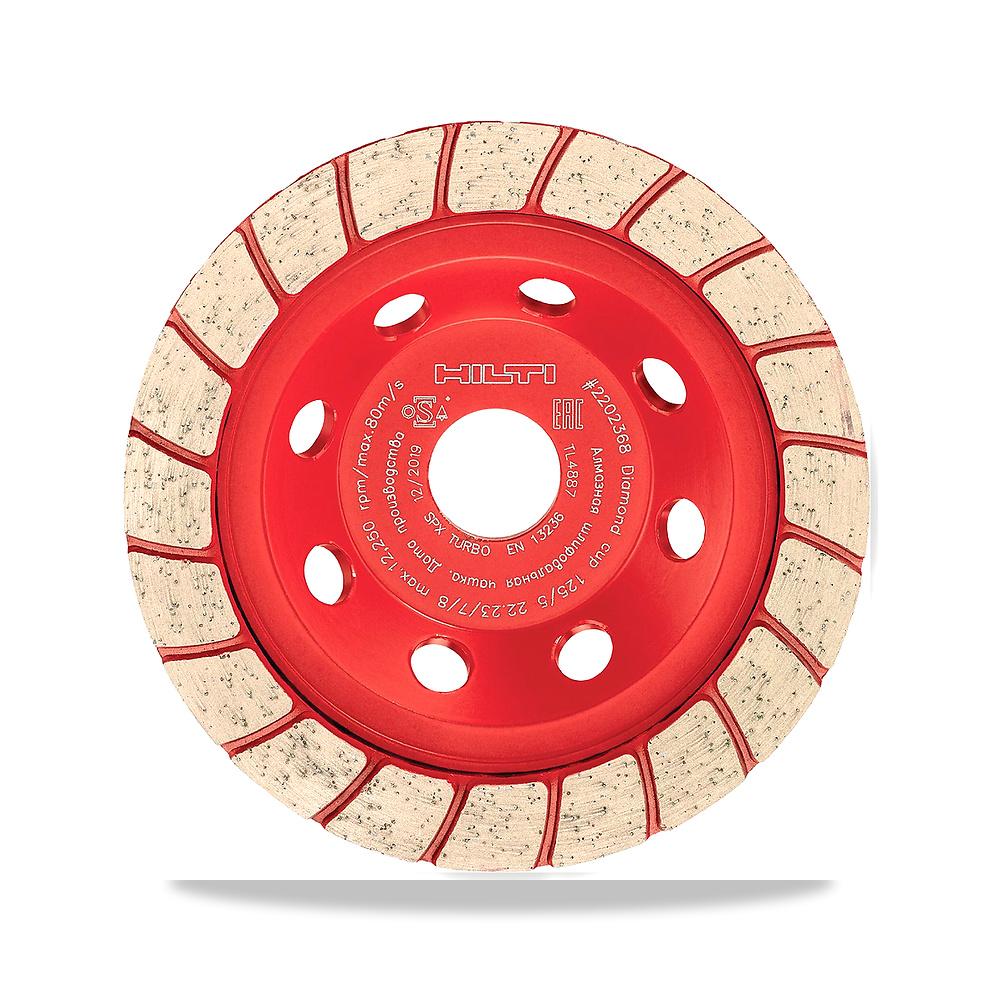 صاروخ جلخ وقطع كهربائي/لاسلكي هيلتي (Hilti) موديل SPX Turbo diamond cup wheel