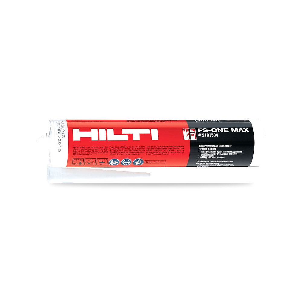 مانع وعازل انتشار الحريق والدخان للتمديدات (Firestop) هيلتي (Hilti) موديل FS-ONE MAX Firestop intumescent sealant