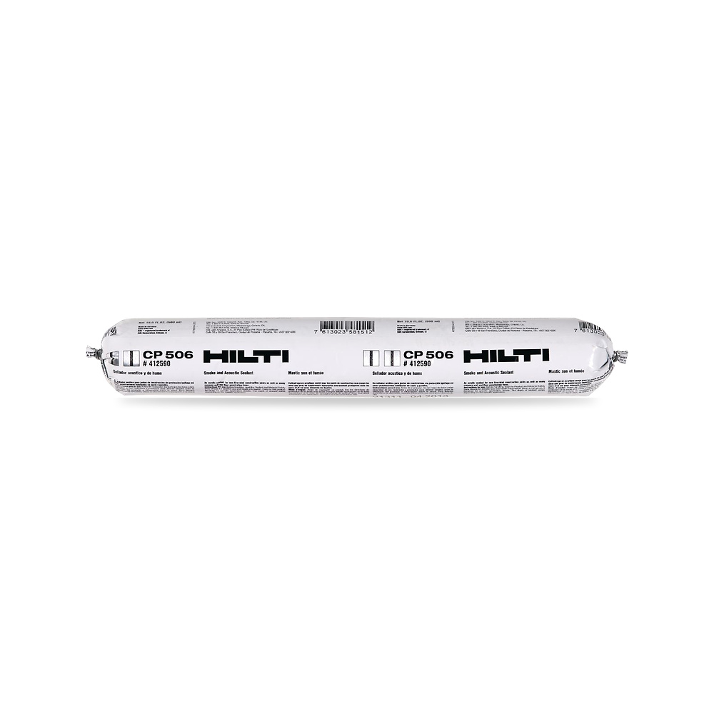 مانع وعازل انتشار الحريق والدخان للتمديدات (Firestop) هيلتي (Hilti) موديل CP-506 (Smoke and acoustic sealant)
