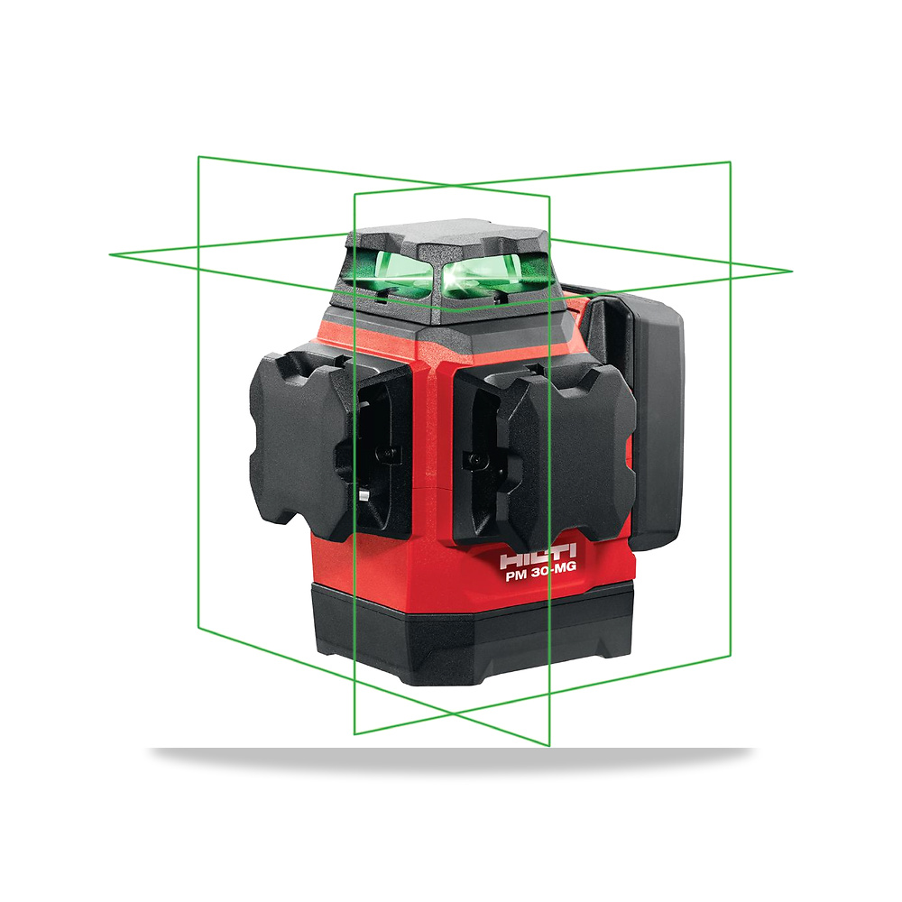 جهاز ميزان ليزر خطي ودوار للتسوية المساحية هيلتي (Hilti) موديل PM 30-MG (Multi-line laser level)