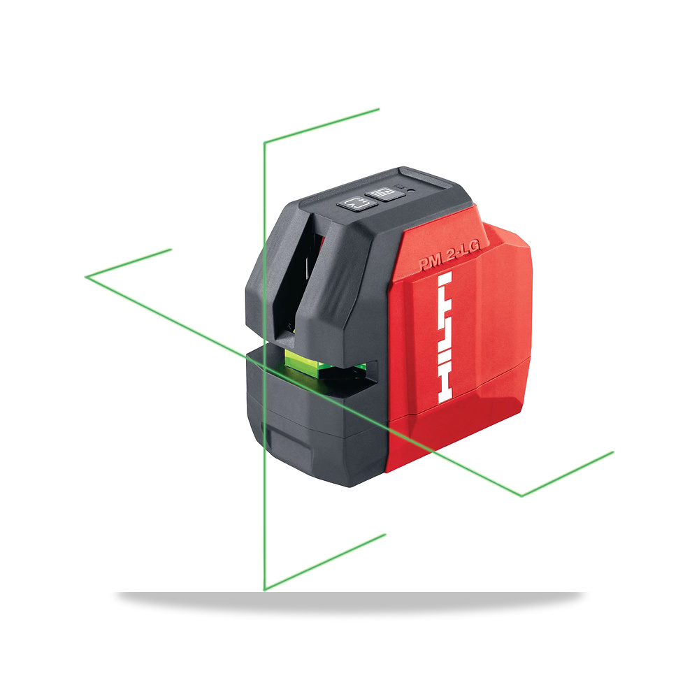 جهاز ميزان ليزر خطي ودوار للتسوية المساحية هيلتي (Hilti) موديل PM 2-LG (Green line laser)