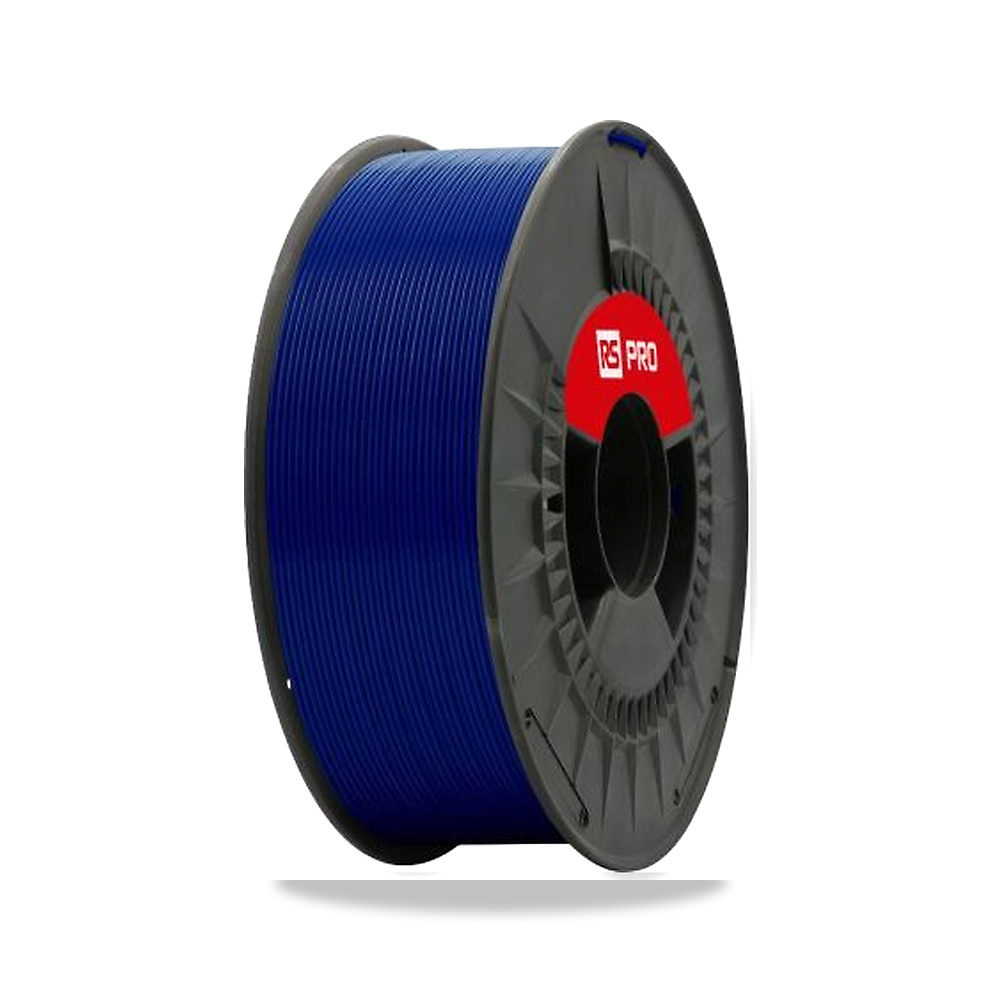 خيط طباعة ثلاثية الأبعاد (3D Filament) أزرق 1.75 مم 1 كجم RS PRO موديل 430-154 - اللون Dark Blue - نوع الخامة PLA