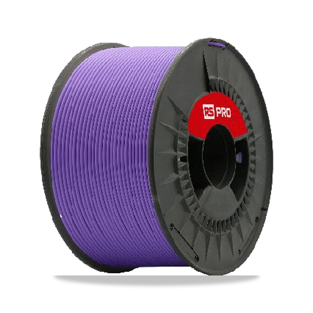 خيط طباعة ثلاثية الأبعاد (3D Filament) 1.75 مم 1 كجم RS PRO موديل 360-176 - اللون Purple - نوع الخامة PLA