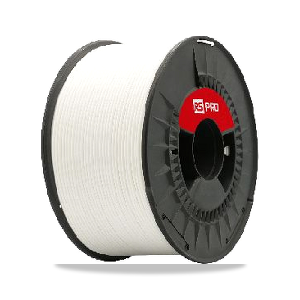 خيط طباعة ثلاثية الأبعاد (3D Filament) أبيض 1.75 مم 1 كجم RS PRO موديل 360-160 - نوع الخامة PLA