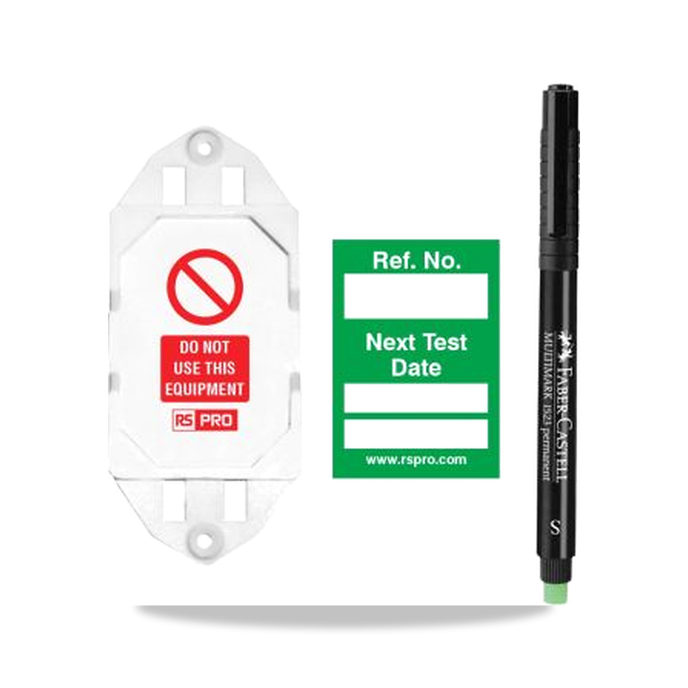 قفل وأداة عزل وتأمين مصادر الطاقة (Lockout) 92 مم 41 مم RS PRO موديل 710-497 - نوع الخامة ABS - اللون Green, White