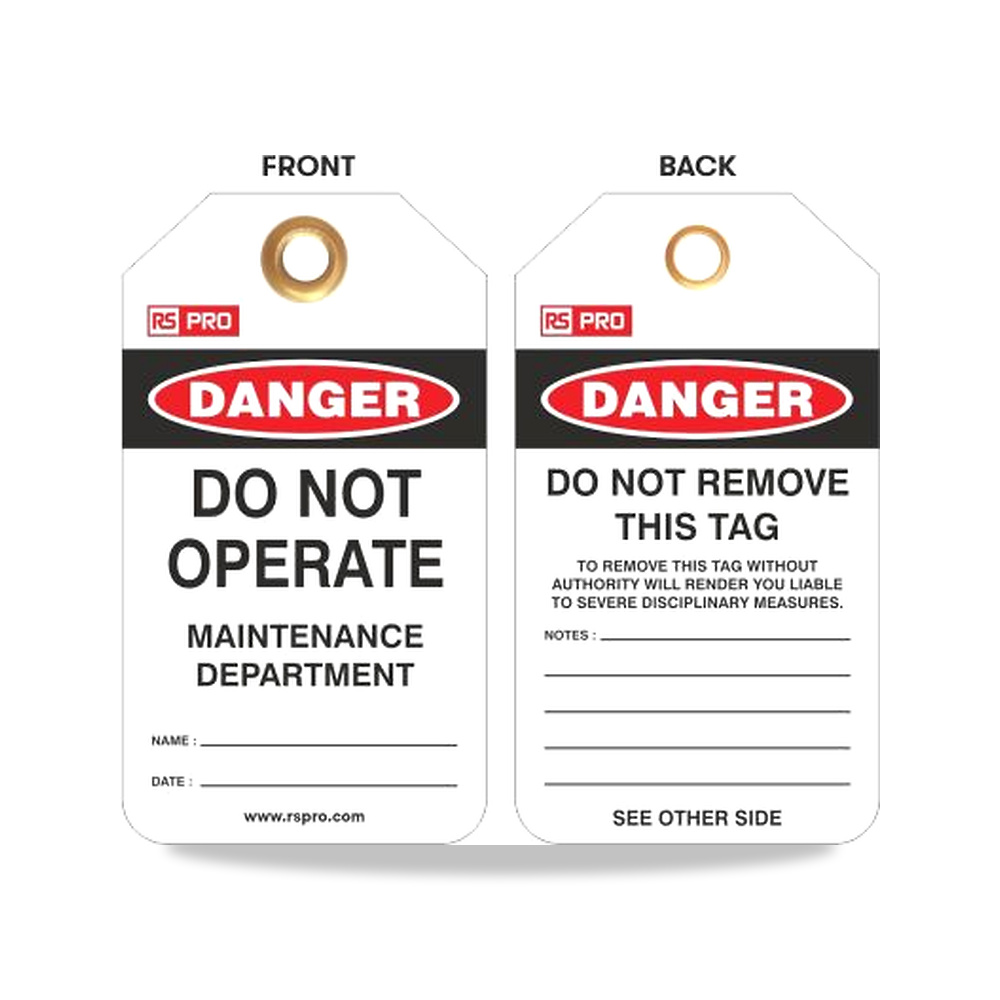 قفل وأداة عزل وتأمين مصادر الطاقة (Lockout) 145 مم 80 مم RS PRO موديل 441-220 - نوع الخامة Rubber, Polyvinyl, Polyurethane