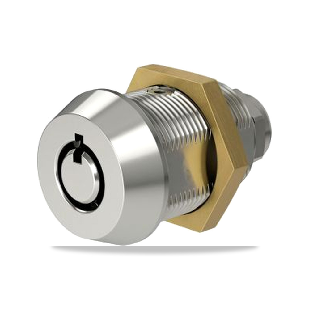 قفل كامات معدني للخزائن واللوحات (Camlock) نحاس أصفر رمادي 19 X 16 مم RS PRO موديل 630-972