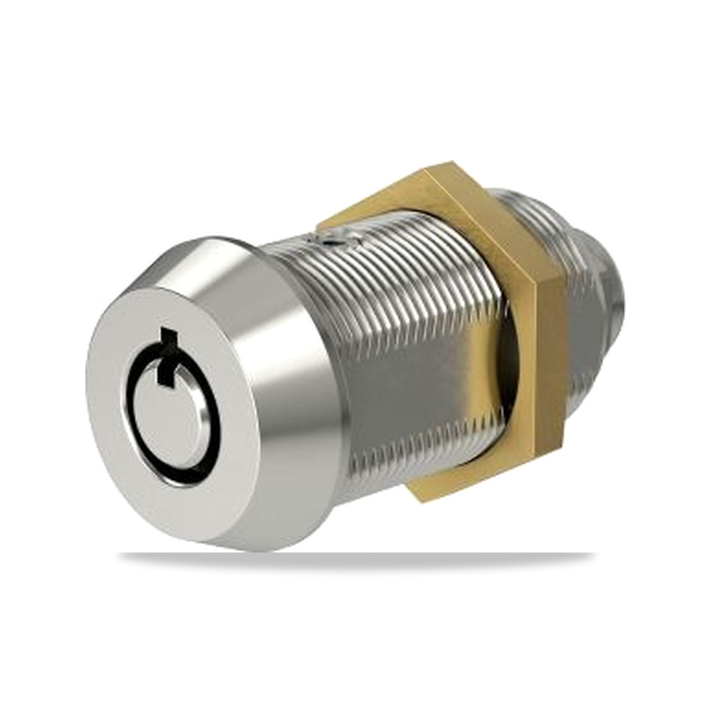 قفل كامات معدني للخزائن واللوحات (Camlock) نحاس أصفر رمادي 19 X 16 مم RS PRO موديل 630-974