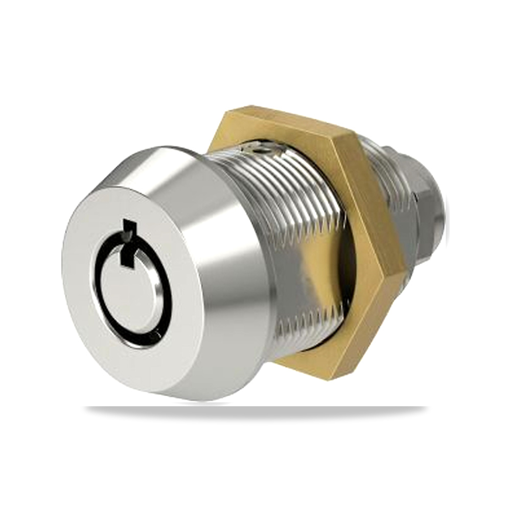 قفل كامات معدني للخزائن واللوحات (Camlock) نحاس أصفر رمادي 19 X 16 مم RS PRO موديل 630-973