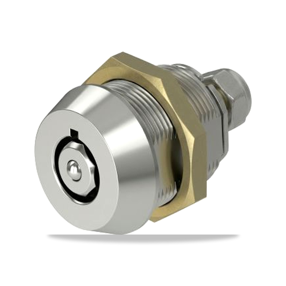 قفل كامات معدني للخزائن واللوحات (Camlock) نحاس أصفر رمادي 19.1 X 15 مم RS PRO موديل 630-962