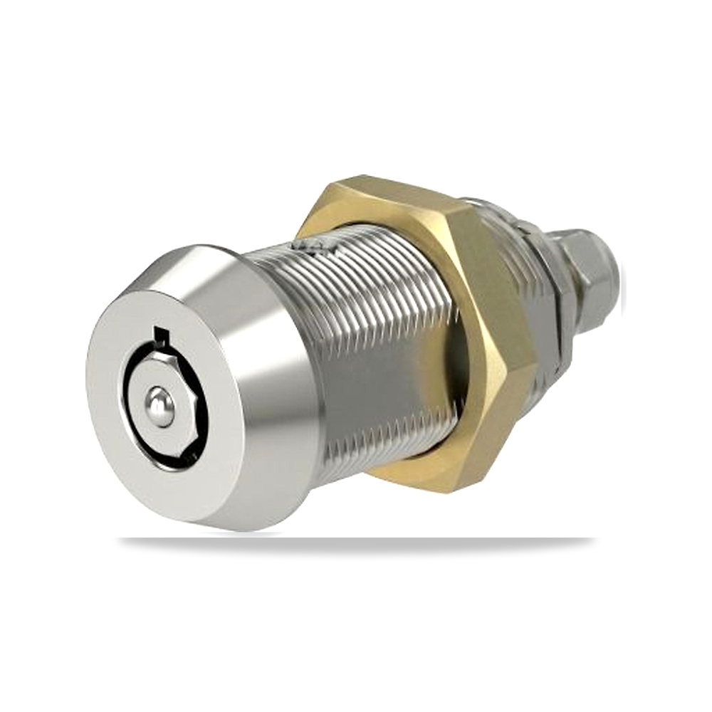 قفل كامات معدني للخزائن واللوحات (Camlock) نحاس أصفر رمادي 19.1 X 15 مم RS PRO موديل 630-964
