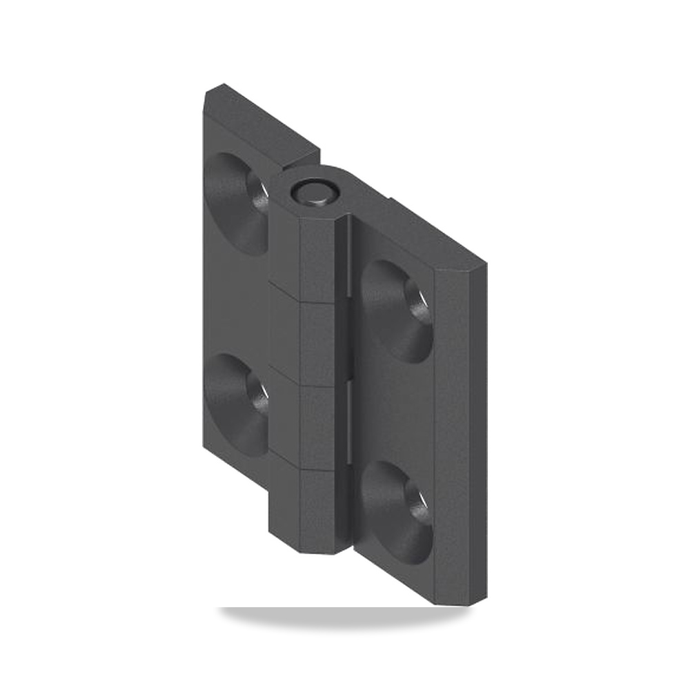 مفصلة باب بولي أميد (نايلون) أسود 50 مم 5 مم RS PRO موديل 726-445 - نوع الخامة Polyamide-GF - 6.3 x 90 مم