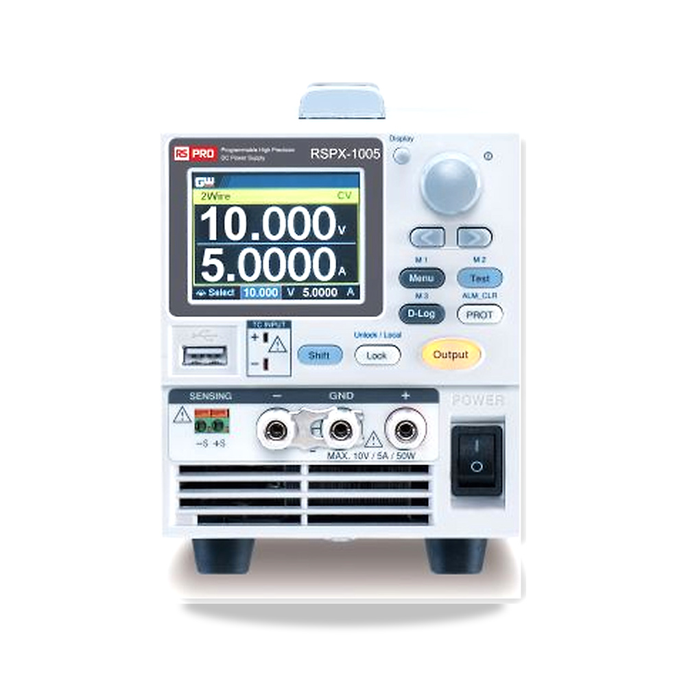 وحدة تغذية ومصدر طاقة كهربائية (Power Supply) رقمي 0 فولت 10 فولت 5 أمبير RS PRO موديل 886-310