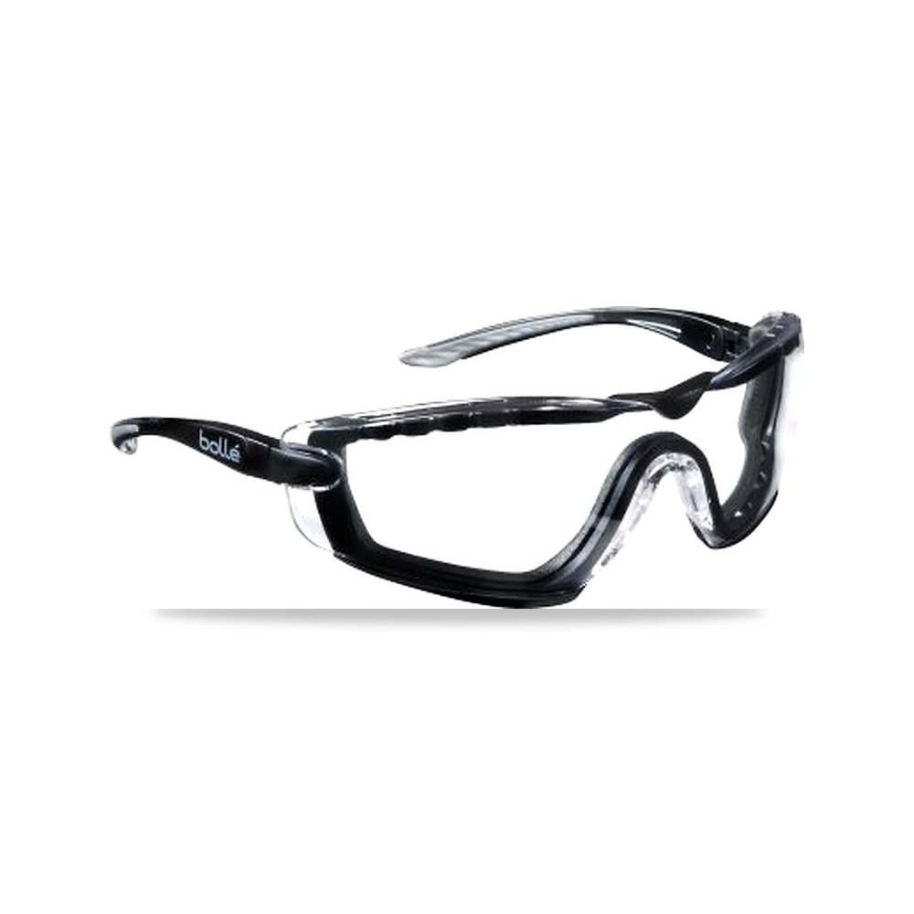 صورة منتج نظارة وقاية وسلامة مهنية بولي كربونات نايلون Bolle Safety موديل COBFTPSI – اللون شفاف – اللون Black, Grey - كود الصنف reemco-2027-0013728 - ماركة يباع من خلال reemco - توريد وتصوير حصري لشركة ريمكو القابضة السعودية