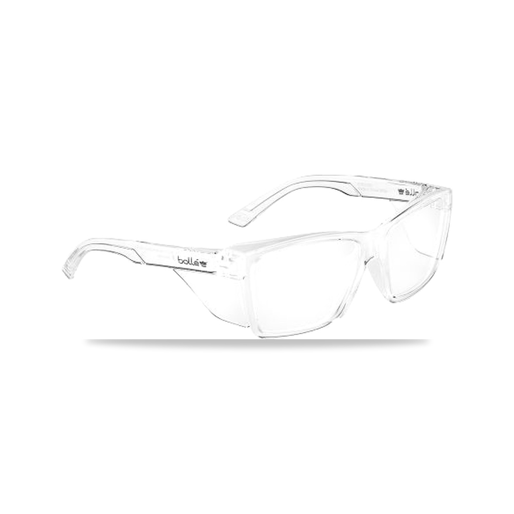 صورة منتج نظارة وقاية وسلامة مهنية بولي كربونات Bolle Safety موديل STK42N21E – اللون Smoked – اللون Crystal Charcoal - كود الصنف reemco-2027-0016880 - ماركة يباع من خلال reemco - توريد وتصوير حصري لشركة ريمكو القابضة السعودية