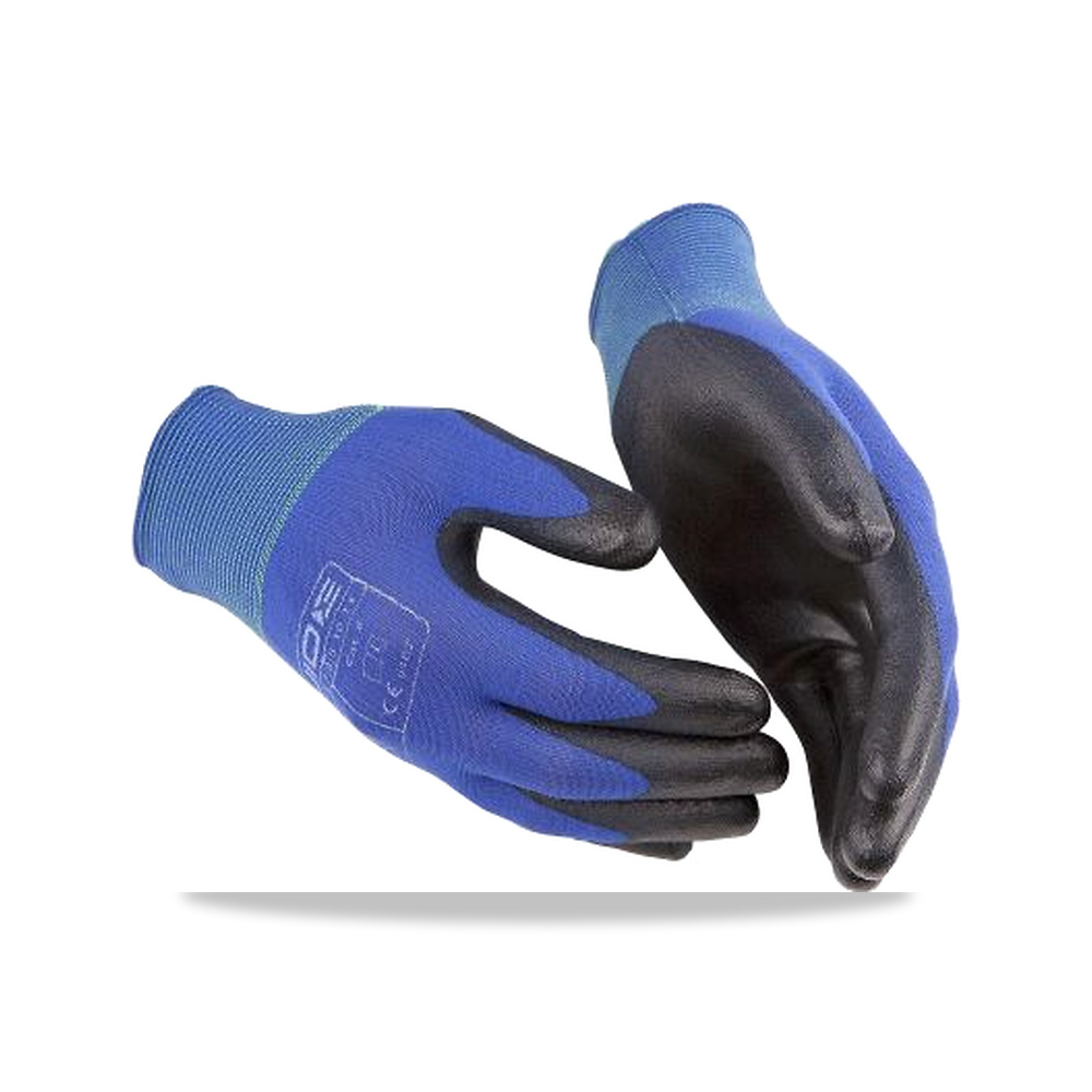 صورة منتج معدة وقاية وسلامة مهنية نايلون أسود GUIDE GLOVES موديل GUIDE 650 T11 – نوع الخامة Elastane, Nylon, Polyurethane – اللون Black, Blue - كود الصنف reemco-2027-0018299 - ماركة يباع من خلال reemco - توريد وتصوير حصري لشركة ريمكو القابضة السعودية