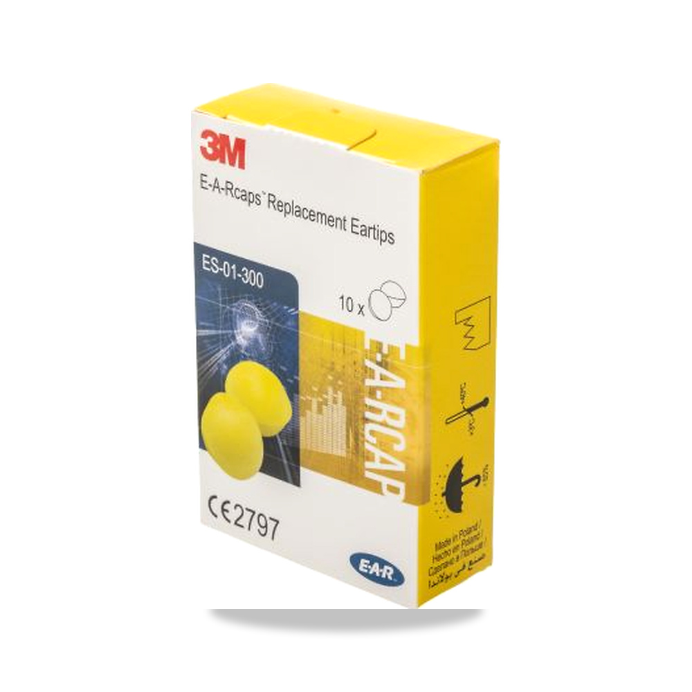 صورة منتج نظارات وواقيات السمع والعمل على ارتفاع أصفر 3 متر 3M E.A.R موديل ES-01-300 – نوع الخامة Polyurethane - كود الصنف reemco-2027-0036868 - ماركة يباع من خلال reemco - توريد وتصوير حصري لشركة ريمكو القابضة السعودية