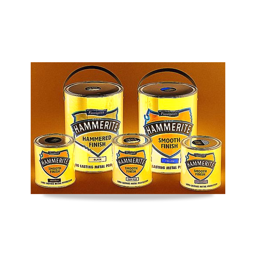 دهان وطلاء أسود 250 مل Hammerite موديل HAM6722001 - التشطيب السطحي Smooth - المقاس 250 ml