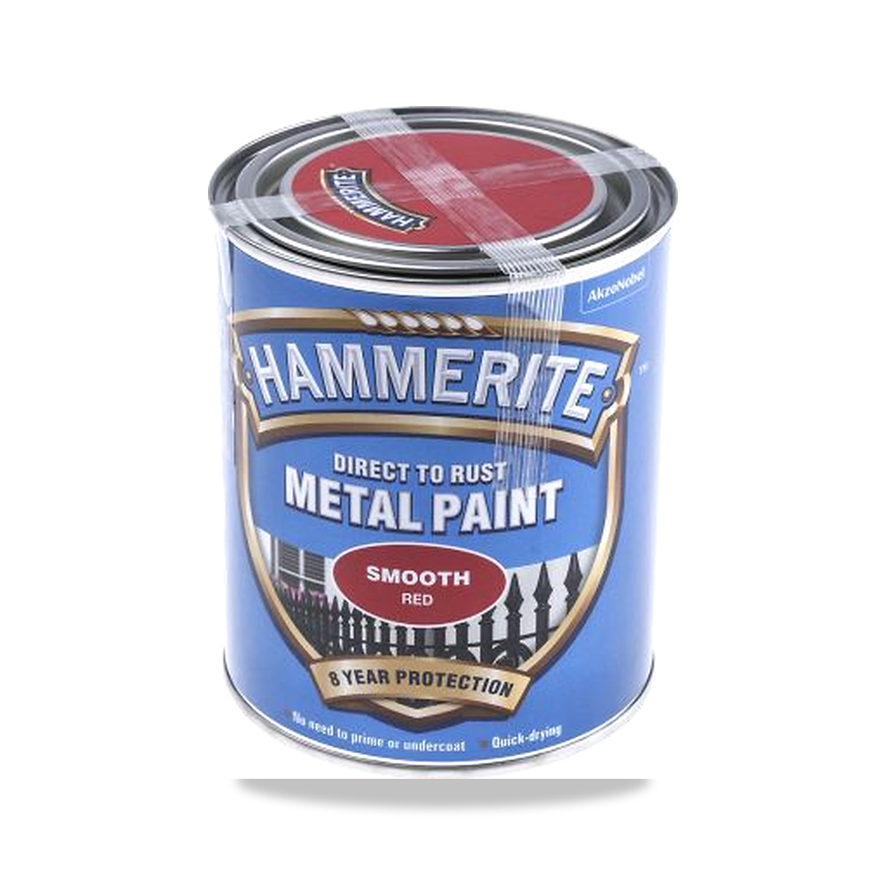 دهان وطلاء أحمر 750 مل Hammerite موديل 5092824 - التشطيب السطحي Smooth - المقاس 750 ml