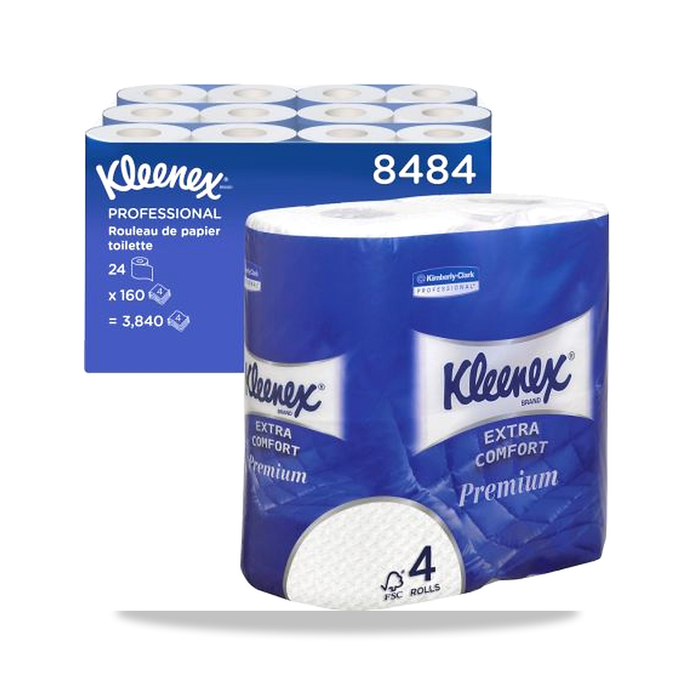 صورة منتج مناديل رول حمام وورق تواليت وتنشيف 3.54 كجم KLEENEX موديل 8484 – المقاس Standard - كود الصنف reemco-2027-0042043 - ماركة يباع من خلال reemco - توريد وتصوير حصري لشركة ريمكو القابضة السعودية