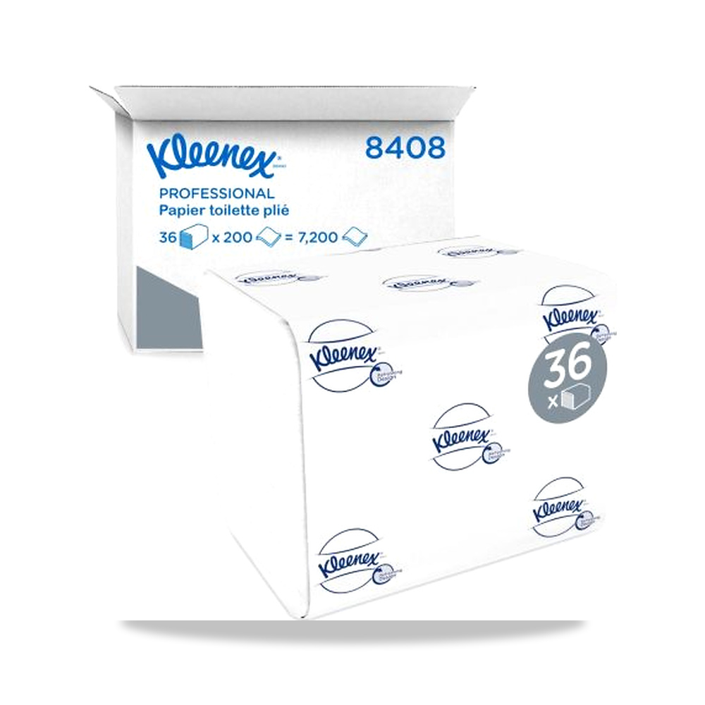 صورة منتج مناديل رول حمام وورق تواليت وتنشيف KLEENEX موديل 8408 – المقاس Large Format - كود الصنف reemco-2027-0042188 - ماركة يباع من خلال reemco - توريد وتصوير حصري لشركة ريمكو القابضة السعودية