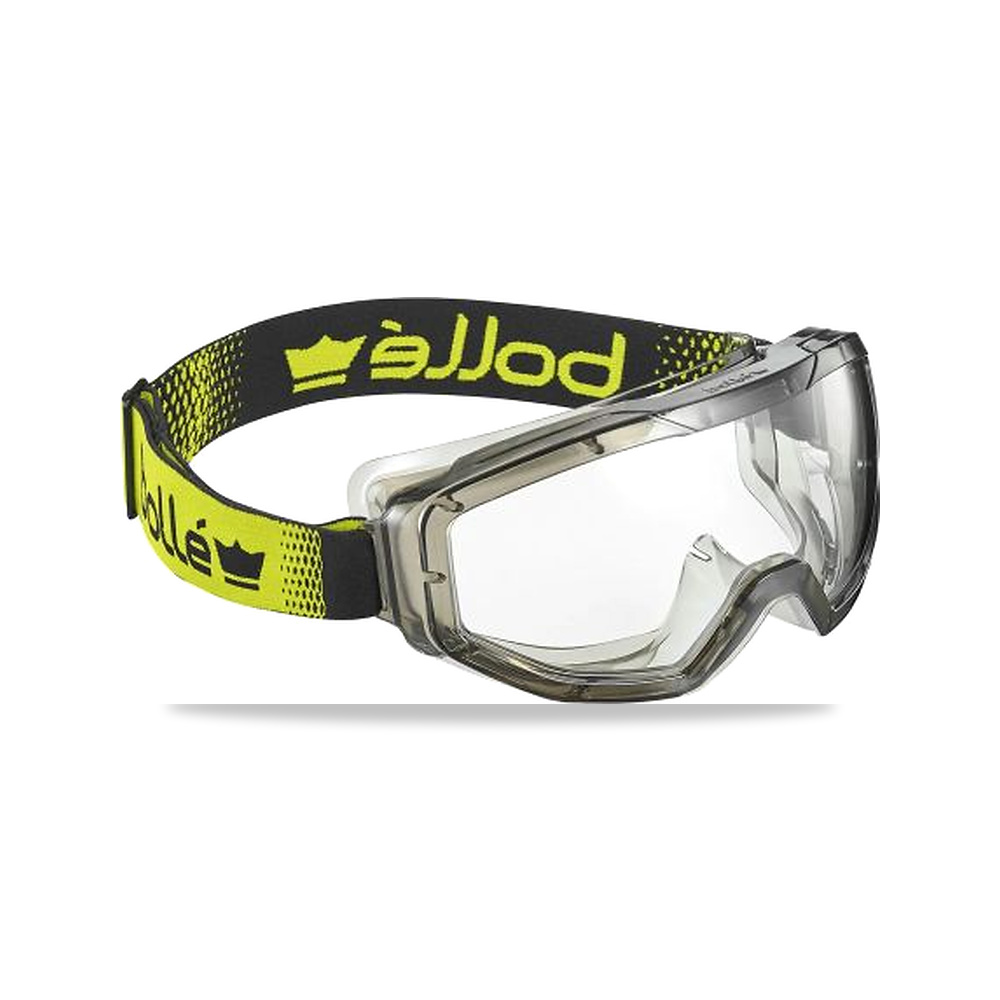 صورة منتج نظارة وقاية وسلامة مهنية بولي فينيل كلورايد (PVC) شفاف Bolle Safety موديل GLOBEN12W – اللون أسود – نوع الخامة بولي كربونات - كود الصنف reemco-2027-0055128 - ماركة يباع من خلال reemco - توريد وتصوير حصري لشركة ريمكو القابضة السعودية