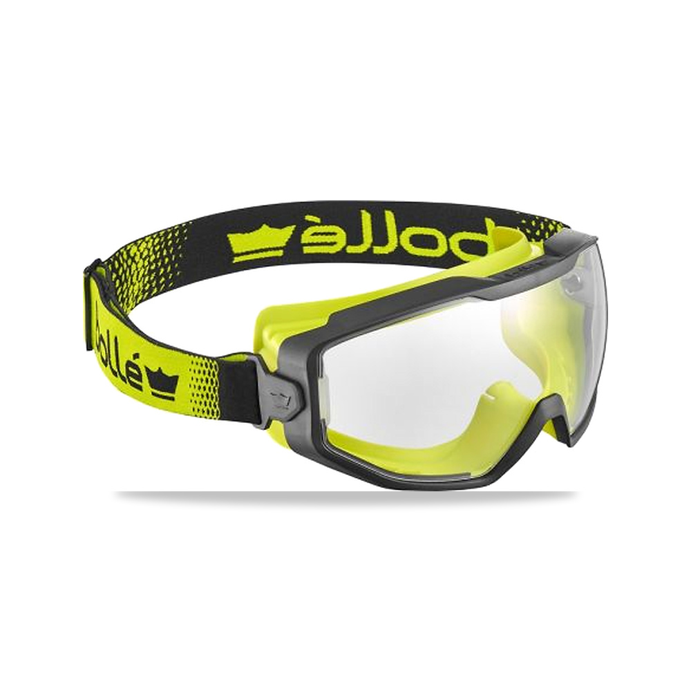 صورة منتج نظارة وقاية وسلامة مهنية شفاف أسود Bolle Safety موديل SPECSN12W – اللون Black, Yellow – نوع الخامة بولي كربونات - كود الصنف reemco-2027-0055162 - ماركة يباع من خلال reemco - توريد وتصوير حصري لشركة ريمكو القابضة السعودية