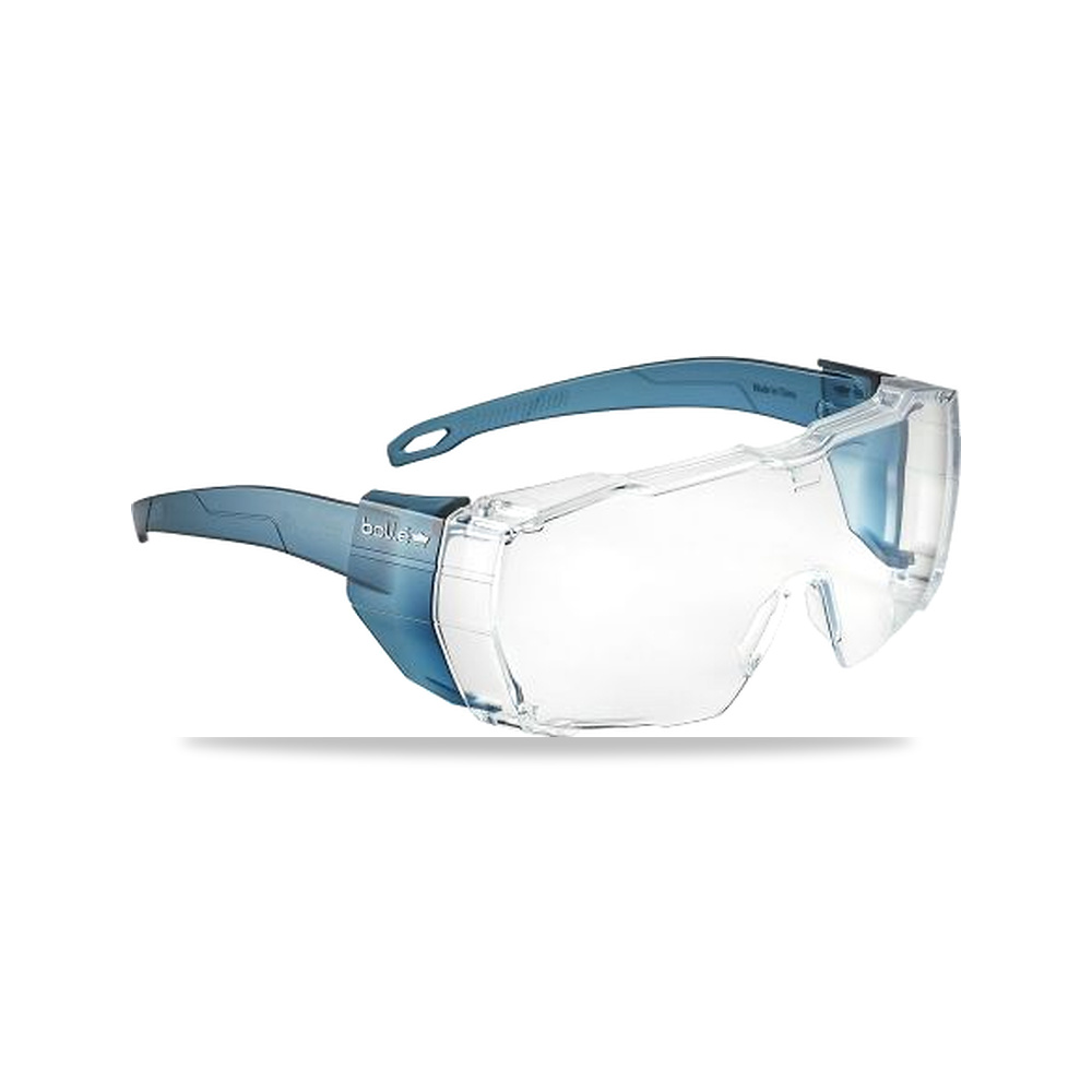 صورة منتج نظارة وقاية وسلامة مهنية شفاف أزرق Bolle Safety موديل SWIOTN10E – نوع الخامة بولي كربونات – نوع الخامة بولي كربونات - كود الصنف reemco-2027-0055175 - ماركة يباع من خلال reemco - توريد وتصوير حصري لشركة ريمكو القابضة السعودية