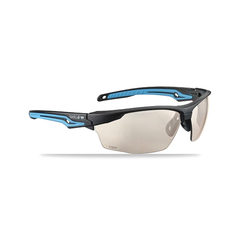 صورة منتج نظارة وقاية وسلامة مهنية بني أسود Bolle Safety موديل TRYONN30E – اللون Black, Blue – نوع الخامة Polycarbonate, Thermoplastic Rubber - كود الصنف reemco-2027-0055181 - ماركة يباع من خلال reemco - توريد وتصوير حصري لشركة ريمكو القابضة السعودية