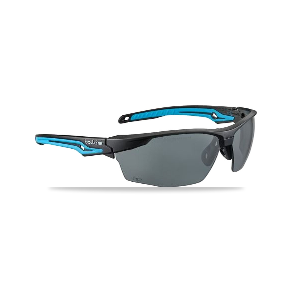 صورة منتج نظارة وقاية وسلامة مهنية أزرق أسود Bolle Safety موديل TRYONN20E – اللون Smoked – اللون Blue, Black - كود الصنف reemco-2027-0055183 - ماركة يباع من خلال reemco - توريد وتصوير حصري لشركة ريمكو القابضة السعودية
