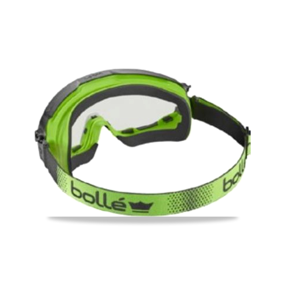 صورة منتج نظارة وقاية وسلامة مهنية شفاف أسود Bolle Safety موديل UNIVGN15W – اللون Black, Green – نوع الخامة بولي كربونات - كود الصنف reemco-2027-0055187 - ماركة يباع من خلال reemco - توريد وتصوير حصري لشركة ريمكو القابضة السعودية