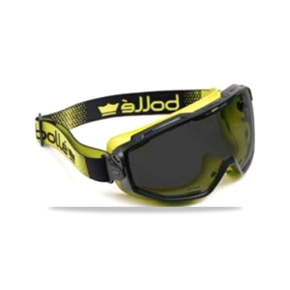 صورة منتج نظارة وقاية وسلامة مهنية أصفر أسود Bolle Safety موديل UNIVGN20W – اللون Smoked – اللون Yellow, Black - كود الصنف reemco-2027-0055190 - ماركة يباع من خلال reemco - توريد وتصوير حصري لشركة ريمكو القابضة السعودية