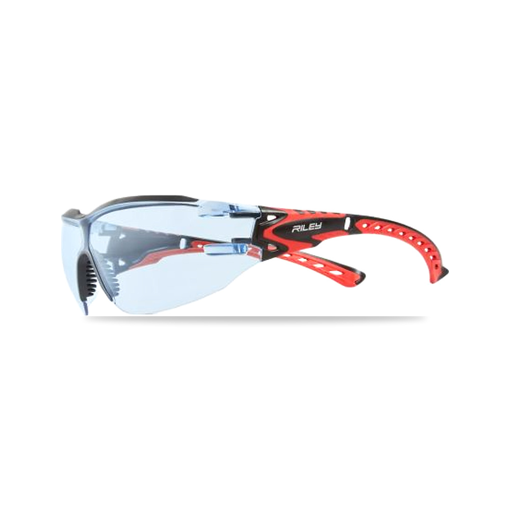 صورة منتج نظارة وقاية وسلامة مهنية أزرق أسود Riley موديل RLY00562 – اللون Black, Red – نوع الخامة بولي كربونات - كود الصنف reemco-2027-0095260 - ماركة يباع من خلال reemco - توريد وتصوير حصري لشركة ريمكو القابضة السعودية