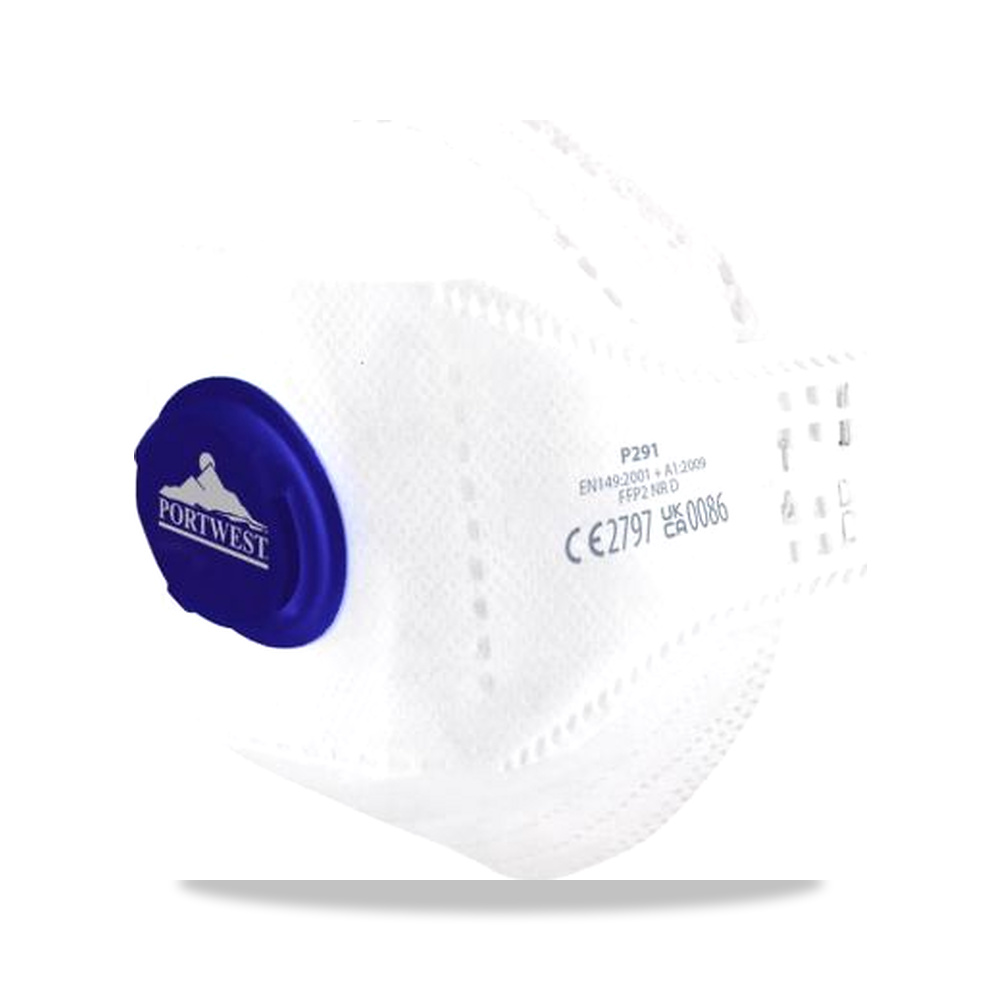 صورة منتج كمامات وأقنعة حماية التنفس أبيض Portwest موديل P291WHR – المقاس One Size – نوع الخامة PU Foam, Polypropylene - كود الصنف reemco-2027-0095508 - ماركة يباع من خلال reemco - توريد وتصوير حصري لشركة ريمكو القابضة السعودية