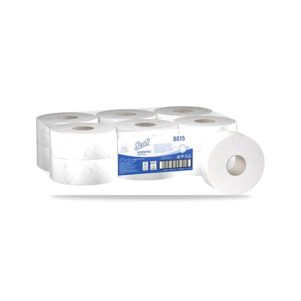 صورة منتج مناديل رول حمام وورق تواليت وتنشيف SCOTT موديل 8615 – المقاس Jumbo - كود الصنف reemco-2027-0097019 - ماركة يباع من خلال reemco - توريد وتصوير حصري لشركة ريمكو القابضة السعودية