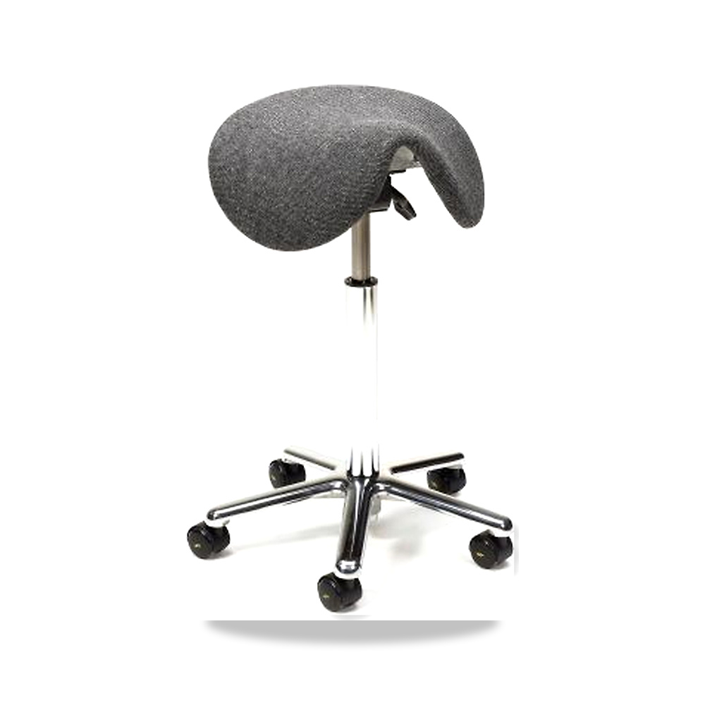 حساس ووحدة تحكم صناعي أسود مقعد ودرج مساعد 120 كجم Treston موديل SADDLE G ESD