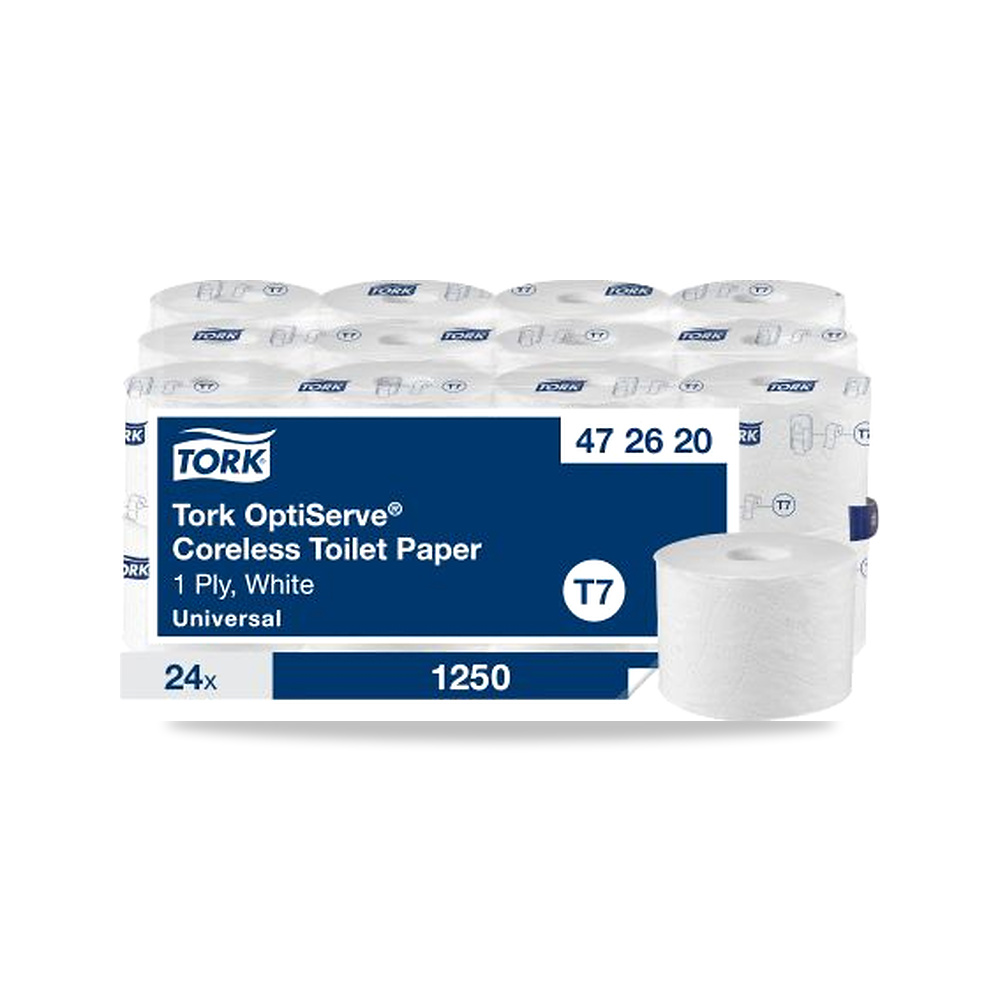 صورة منتج مناديل رول حمام وورق تواليت وتنشيف 131 مم Tork موديل 472620 – المقاس Mid Size - كود الصنف reemco-2027-0109961 - ماركة يباع من خلال reemco - توريد وتصوير حصري لشركة ريمكو القابضة السعودية