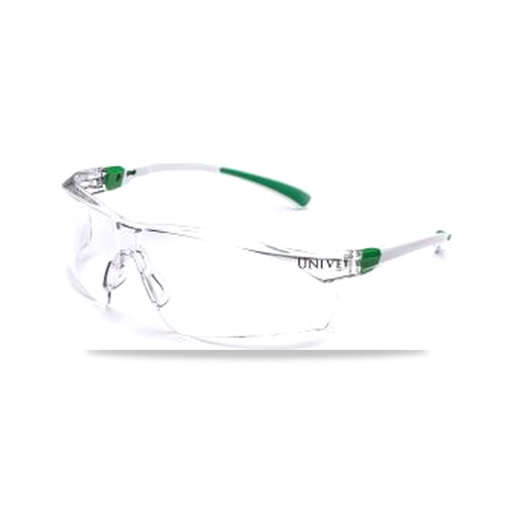 صورة منتج نظارة وقاية وسلامة مهنية شفاف أسود Univet موديل 506U.03.00.00 – اللون Black, Green – نوع الخامة بولي كربونات - كود الصنف reemco-2027-0112307 - ماركة يباع من خلال reemco - توريد وتصوير حصري لشركة ريمكو القابضة السعودية