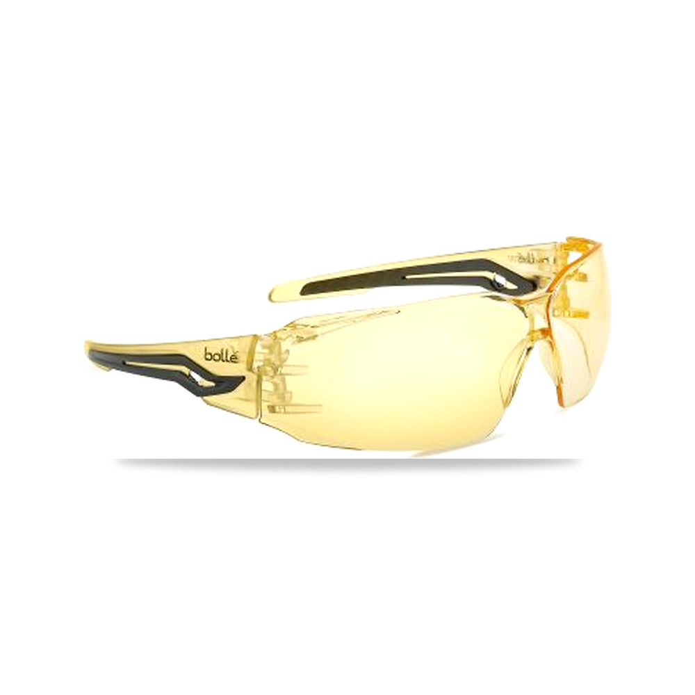 صورة منتج نظارة وقاية وسلامة مهنية أصفر أسود Bolle Safety موديل SILEXPSJ – اللون Black, Yellow – نوع الخامة Polycarbonate, Thermoplastic Rubber - كود الصنف reemco-2027-0116569 - ماركة يباع من خلال reemco - توريد وتصوير حصري لشركة ريمكو القابضة السعودية