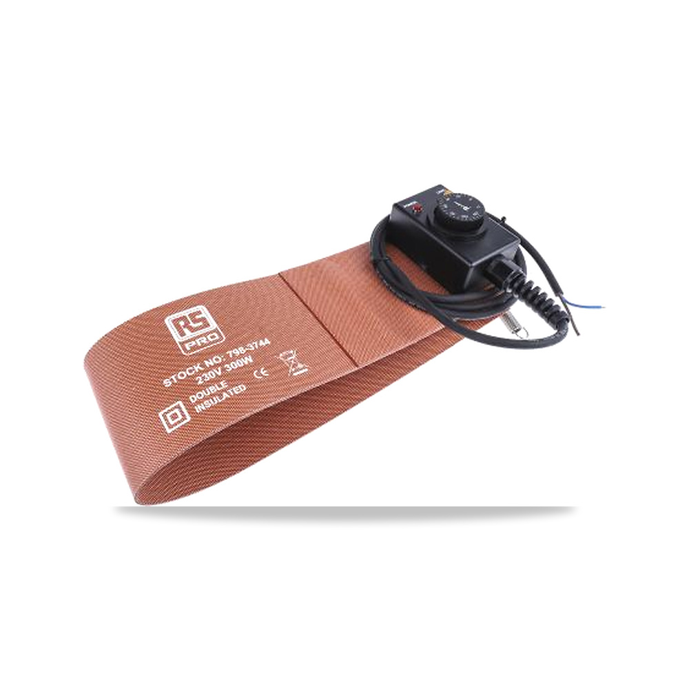 سخان ومدفأة سيليكون سخان ومدفأة 125 X 800 مم 25 لتر 500 واط 300 واط RS PRO موديل 798-3744