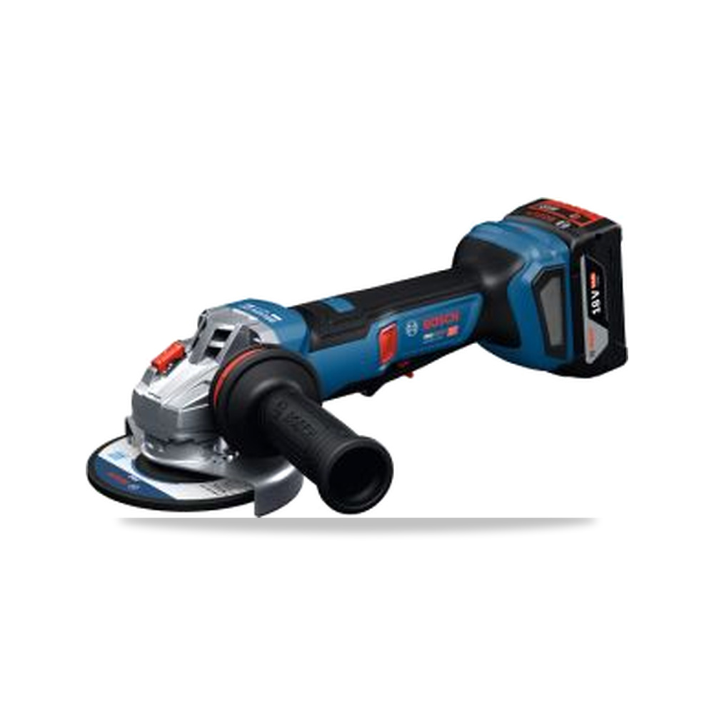 صورة منتج صاروخ جلخ وقص زاوية بدون فحمات (Brushless) 125 مم Bosch موديل 0.601.9N4.300 – 18 فولت – المقاس M14 - كود الصنف reemco-2027-0167020 - ماركة يباع من خلال reemco - توريد وتصوير حصري لشركة ريمكو القابضة السعودية
