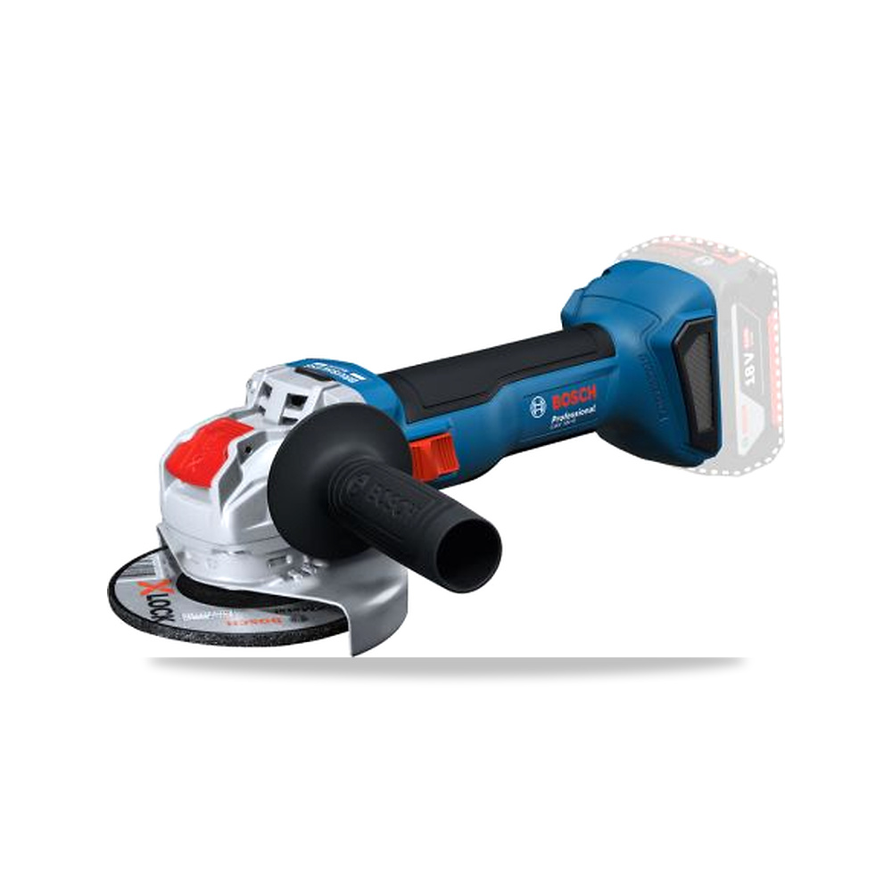 صورة منتج صاروخ جلخ وقص زاوية بدون فحمات (Brushless) 125 مم 18 فولت 800 واط Bosch موديل 0.601.9N9.101 - كود الصنف reemco-2027-0167028 - ماركة يباع من خلال reemco - توريد وتصوير حصري لشركة ريمكو القابضة السعودية