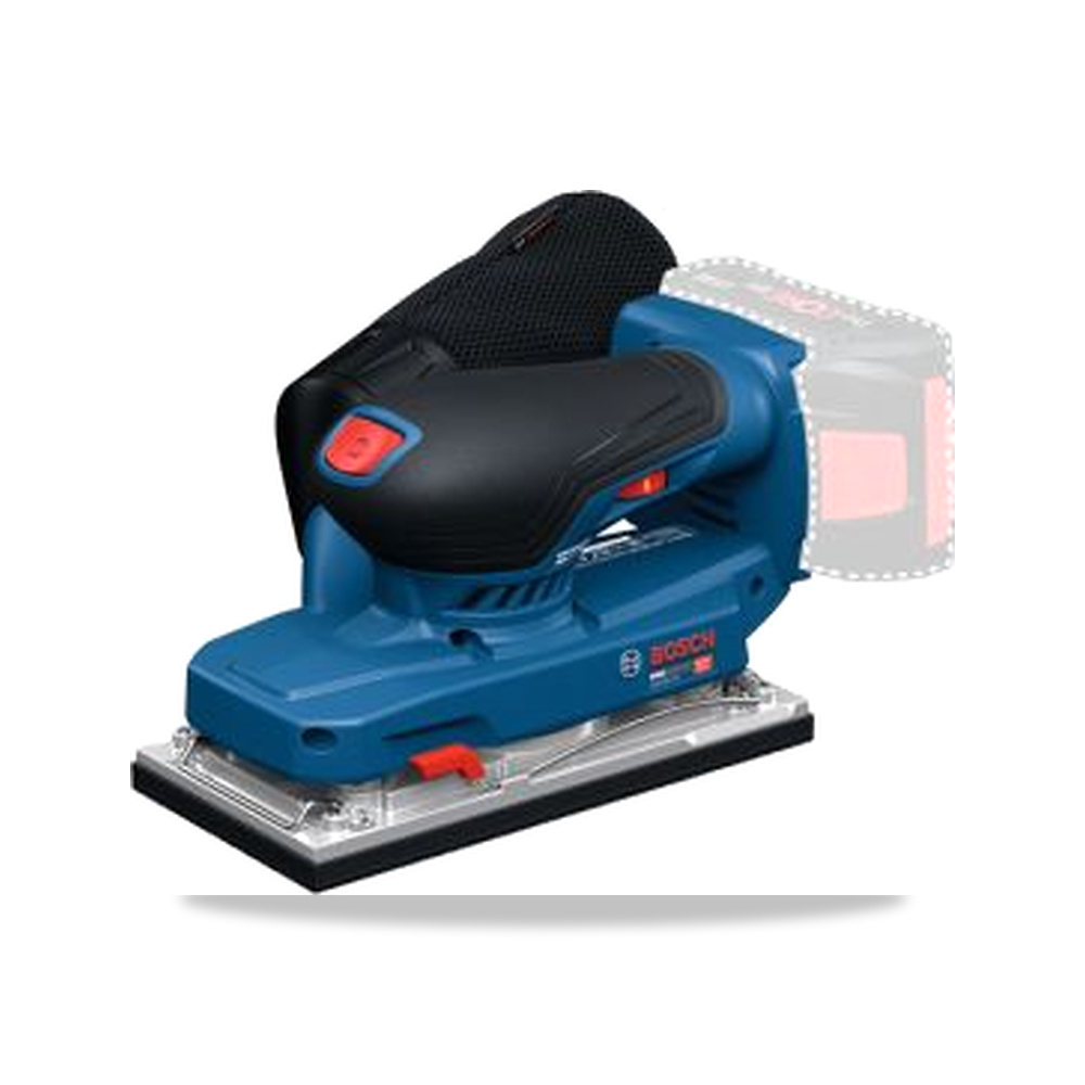 صورة منتج ماكينة صنفرة ترددية مدارية لاسلكي 212X151 مم 18 فولت 2 مم Bosch موديل 0.601.9R7.000 – المقاس 212×151 mm – 256 مم - كود الصنف reemco-2027-0167030 - ماركة يباع من خلال reemco - توريد وتصوير حصري لشركة ريمكو القابضة السعودية