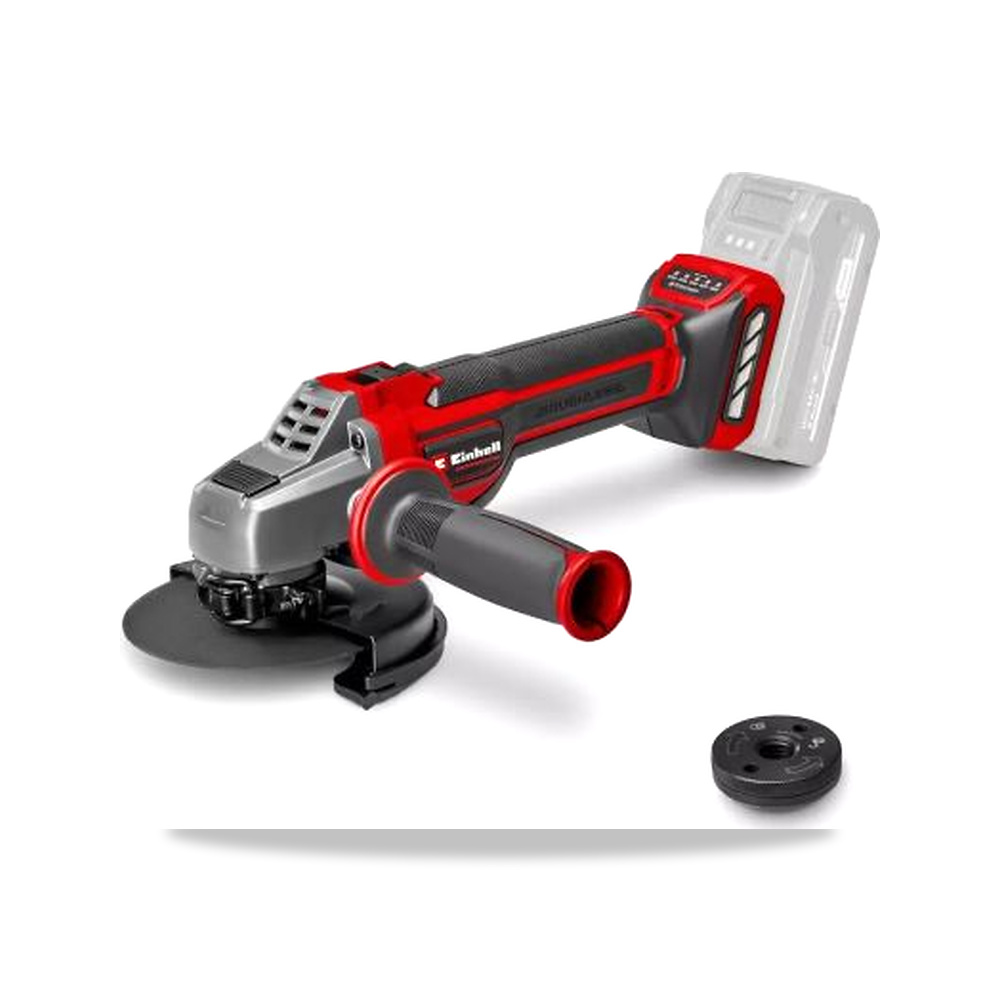 صورة منتج صاروخ جلخ وقص زاوية بدون فحمات (Brushless) لاسلكي 125 مم 18 فولت 900 واط Einhell موديل 4431155 - كود الصنف reemco-2027-0167374 - ماركة يباع من خلال reemco - توريد وتصوير حصري لشركة ريمكو القابضة السعودية