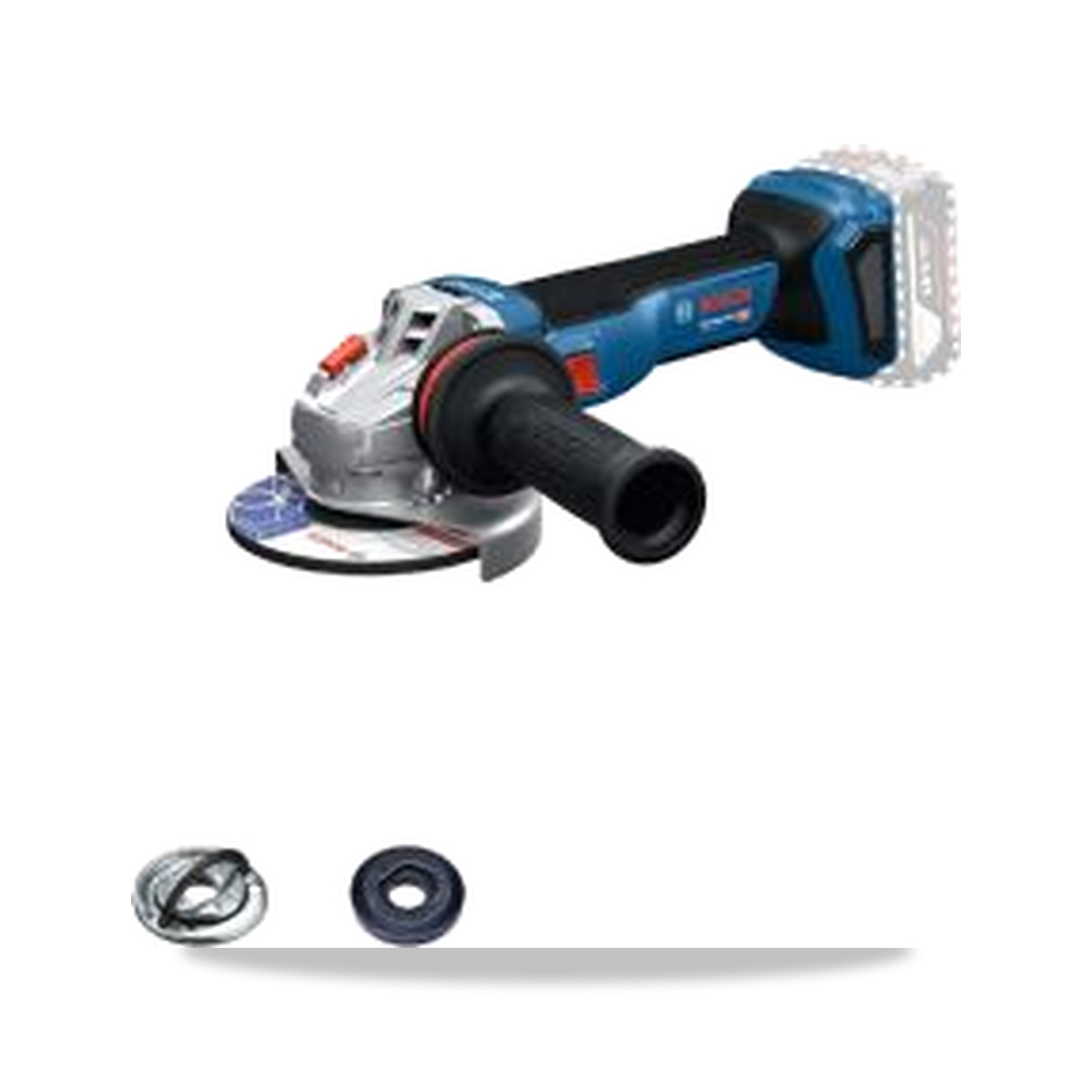 صورة منتج صاروخ جلخ وقص زاوية لاسلكي 125 مم 18 فولت Bosch موديل 0.601.9N4.100 – تصنيف القدرة 1.1kW – المقاس M14 - كود الصنف reemco-2027-0172624 - ماركة يباع من خلال reemco - توريد وتصوير حصري لشركة ريمكو القابضة السعودية
