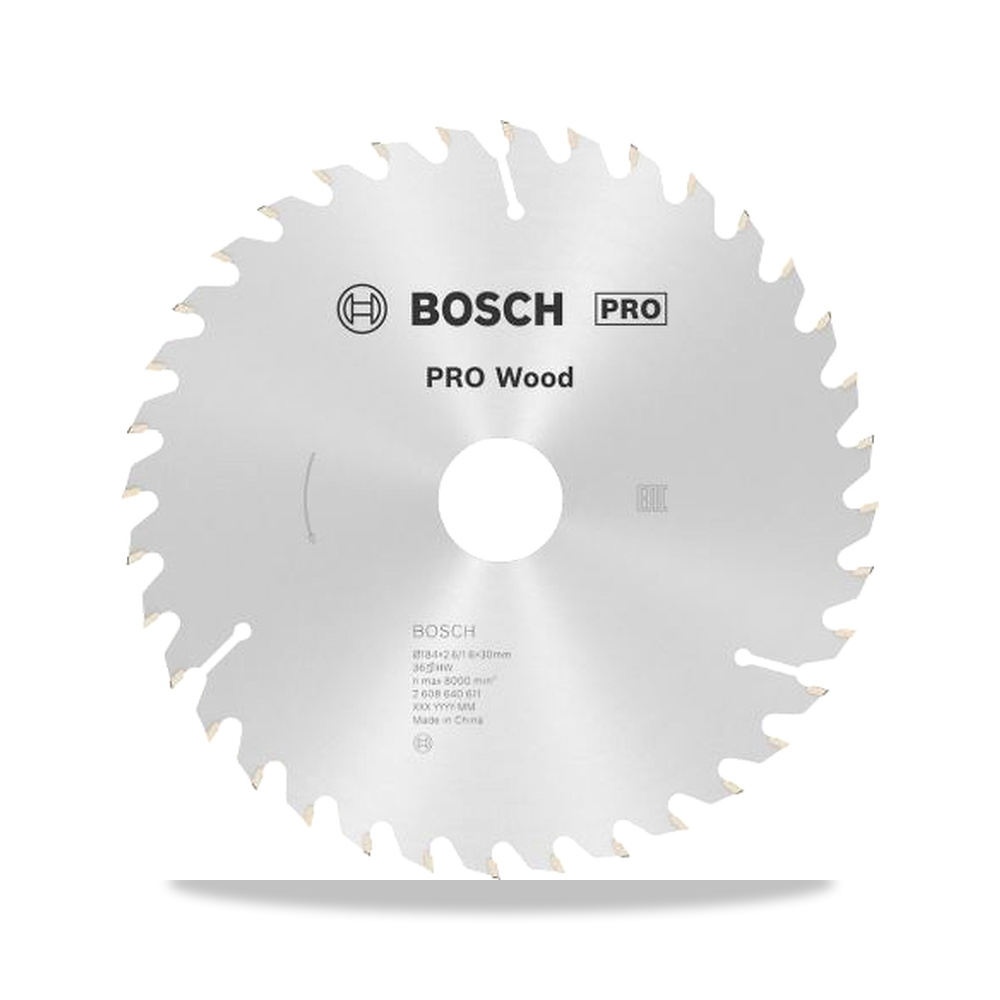 صورة منتج منشار دائري كهربائي خشب شفرة وسلاح قطع 184 مم Bosch موديل 2608640611 – 30 مم – نوع الخامة Carbide - كود الصنف reemco-2027-0172683 - ماركة يباع من خلال reemco - توريد وتصوير حصري لشركة ريمكو القابضة السعودية