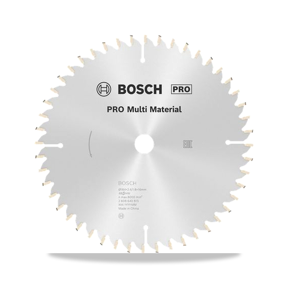 صورة منتج منشار دائري كهربائي شفرة وسلاح قطع 184 مم Bosch موديل 2608640815 – 16 مم – نوع الخامة Carbide - كود الصنف reemco-2027-0172689 - ماركة يباع من خلال reemco - توريد وتصوير حصري لشركة ريمكو القابضة السعودية